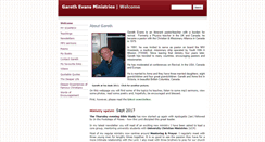 Desktop Screenshot of garethevansministries.org