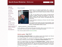 Tablet Screenshot of garethevansministries.org